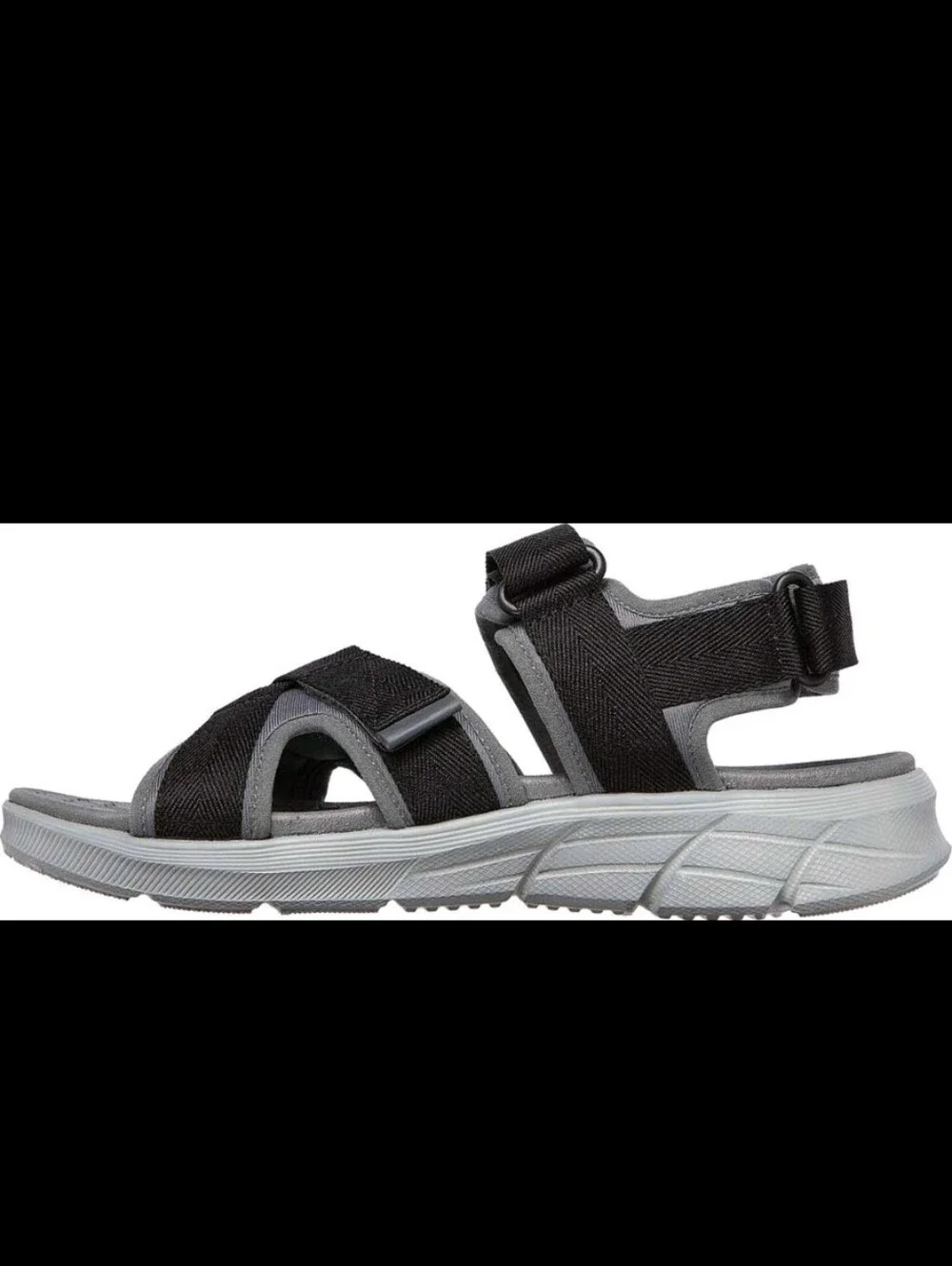 Skechers Mens Equalizer 4.0 Tolgus Sporty Sandals Charcoal Black Navy Charcoal